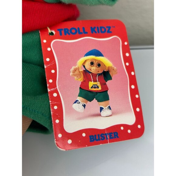 Troll Kidz "Buster" by Russ Stuffed w/ Tags Hoodie Vintage Toy Collectible Doll - Picture 4 of 16